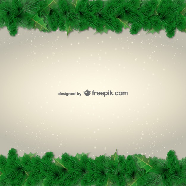 626x626 Green Leaves Borders For Christmas Free Vector