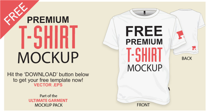 Free T Shirt Template Vector Mockup Vector 664x359 Free T Shirt Template Vector Mockup Vector