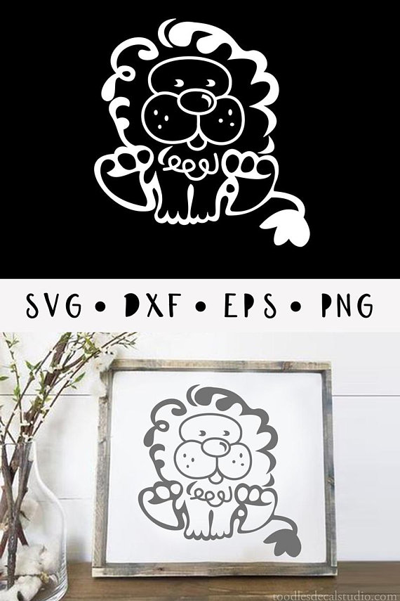 570x855 Lion Nursery Single Color Lion Design