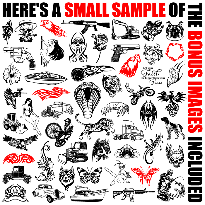 700x700 Tribal Tattoo Predator Clipart Flames Vector Clip Art Vinyl