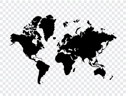 408x310 World Map Vinyl Cutter World, Vector Free, Clip Art