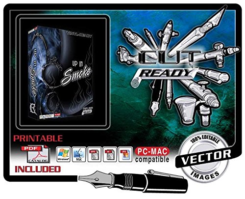 500x405 Rare Ghost Flames Vector Clipart Vinyl Cutter Plotter