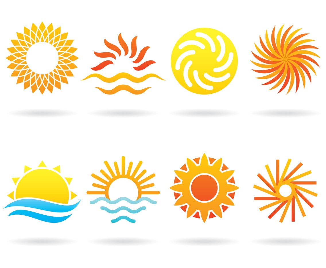 1136x936 Sun Logos Vector Art Graphics