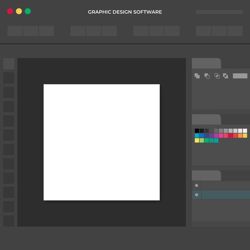 490x490 Graphic Designer Software Working Space Illustration Concept
