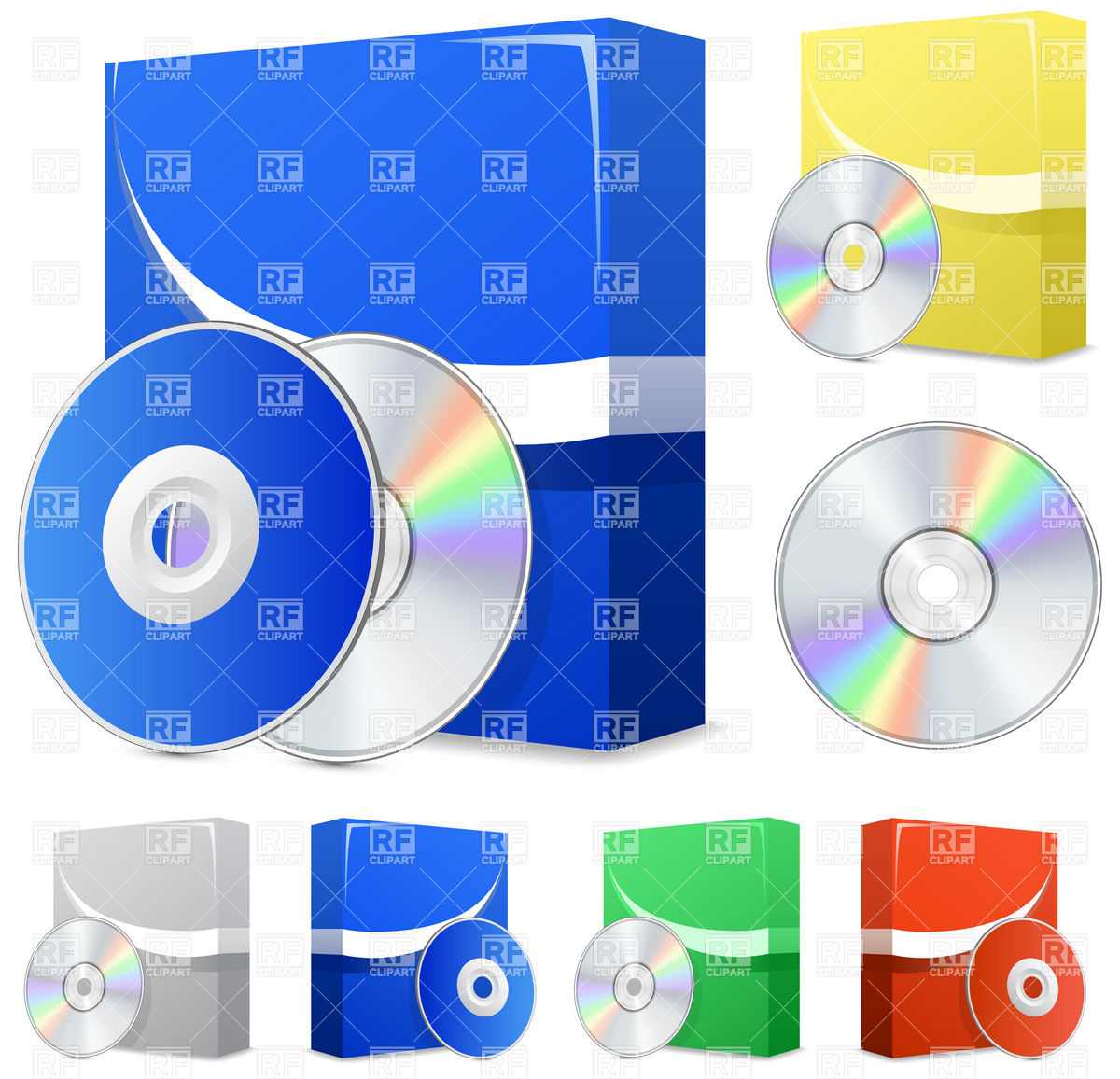 1200x1156 Software Boxes And Cd Disks Vector Image Of Technology Frbird