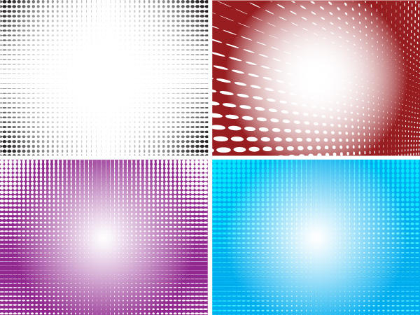 Color Halftone Illustrator Vector Backgrounds 600x450 Color Halftone Illustrator Vector Backgrounds