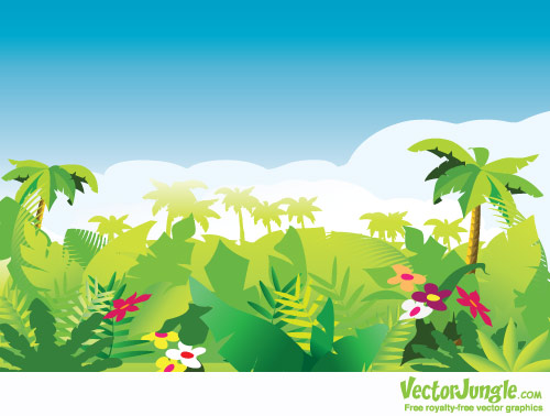 Vector Freebies Tropical Forest Background 500x378 Vector Freebies Tropical Forest Background