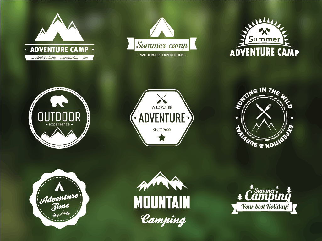 1025x769 Free Vector Adventure Badges Creative Beacon