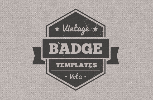 580x380 Vintage Name Badge Vector Images