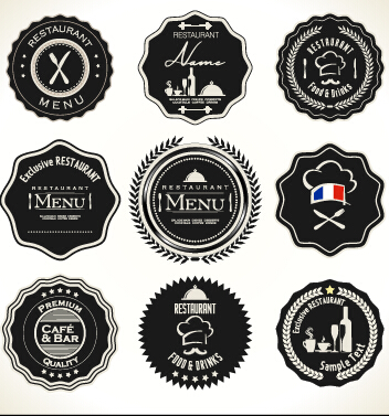 352x377 Quality Label With Badge Vintage Style Vector Free Download