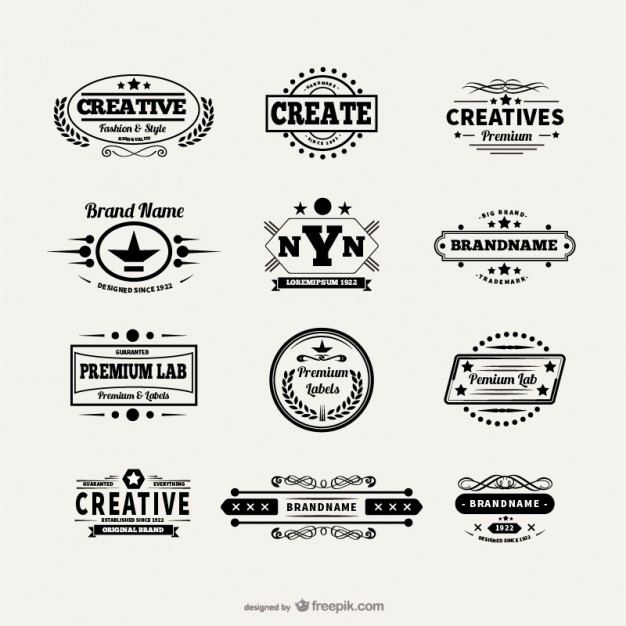 626x626 Vintage Badges Collection Free Vector