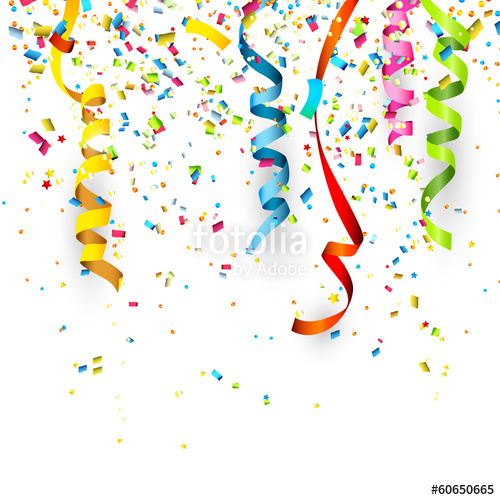 500x500 Birthday Background With Confetti Stock Image And Royalty Free