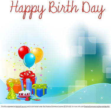376x368 Birthday Background For Tarpaulin For Men Free Vector