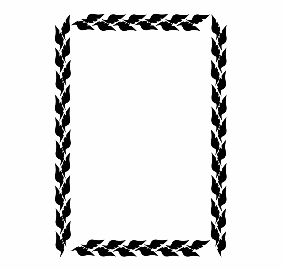 920x880 Free Vector Border Bw Leaf