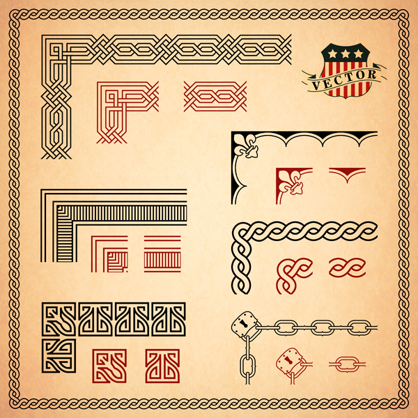 600x600 Free Set Of Vector Borders And Corners For Frames On Behance