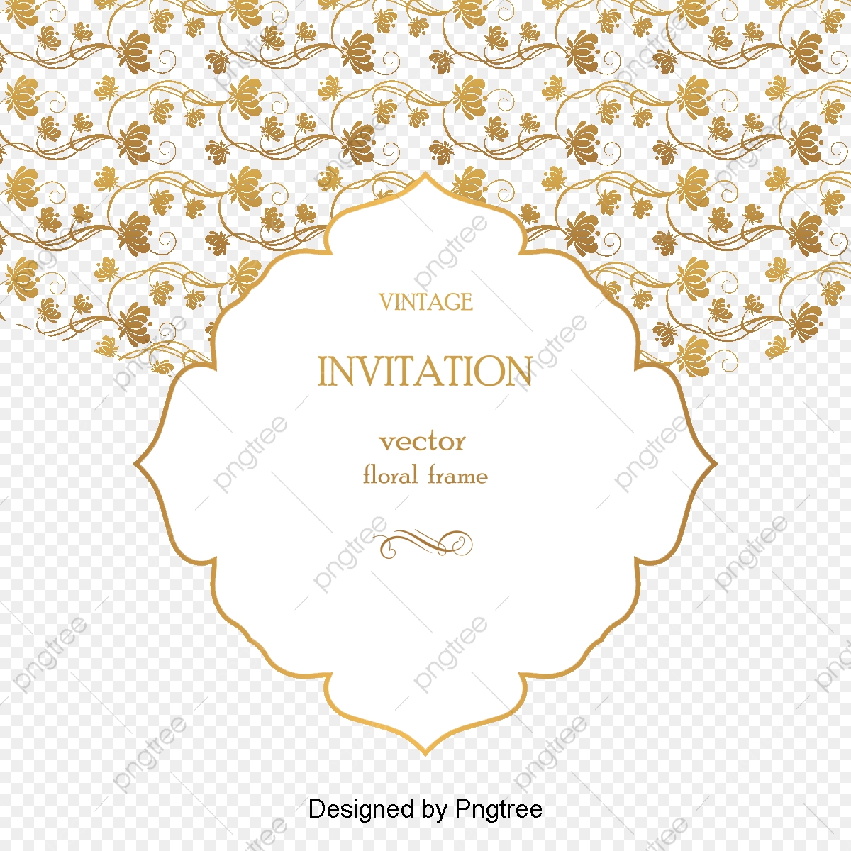 1200x1200 Luxurious Metallic Pattern Vector Border Material, Creative