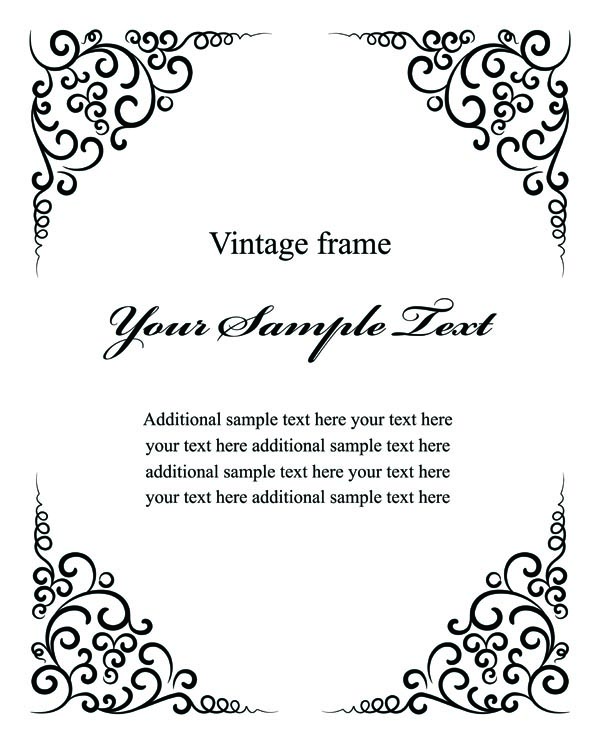 600x743 Black Border Pattern