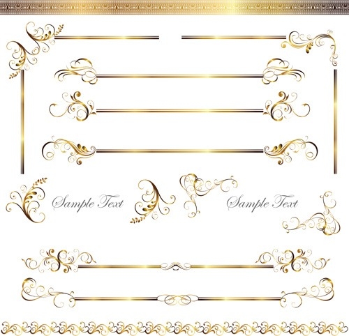 Gold Decoration Border Vector Free Vector In Adobe Illustrator 500x482 Gold Decoration Border Vector Free Vector In Adobe Illustrator