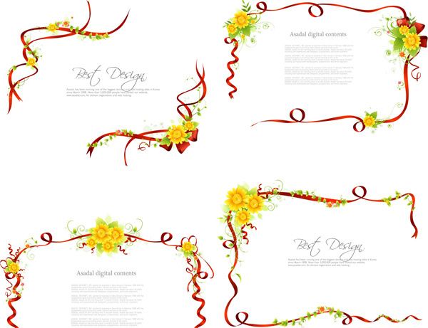 Ribbon Fresh Border Frames Vector Free, Graphic 600x461 Ribbon Fresh Border Frames Vector Free, Graphic