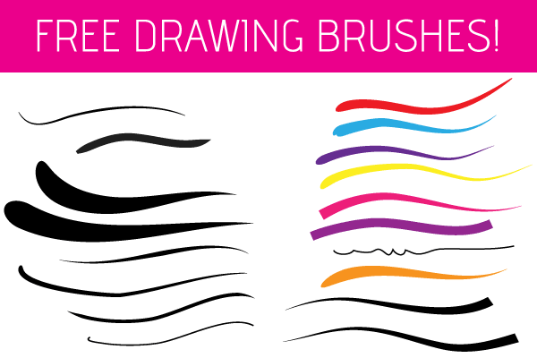 600x400 Illustrator Drawing Brushes Download Free Vector Art Free Vectors