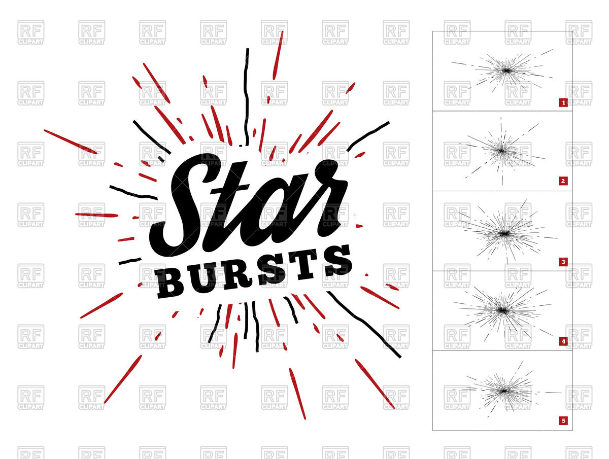 1200x905 Hipster Style Vintage Star Burst With Ray Vector Image Of Design