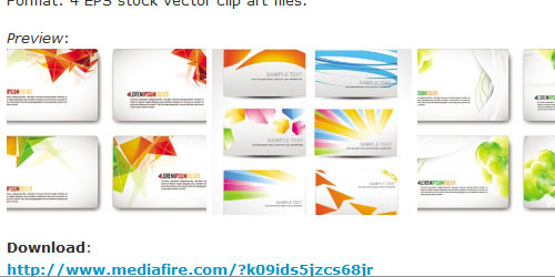 500x250 Free Business Card Templates