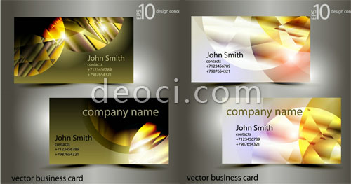 500x263 Vector Business Card Design Template Material Fashion Background