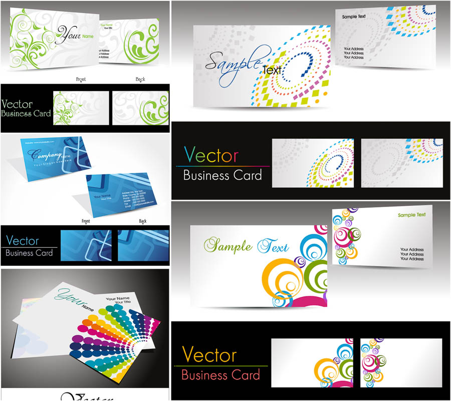 900x800 Vector Business Card Templates Vector Graphics Blog