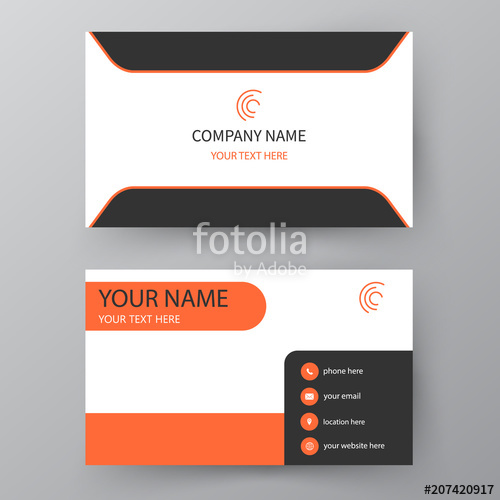 500x500 Vector Business Card Visiting Card For Business And Personal Use
