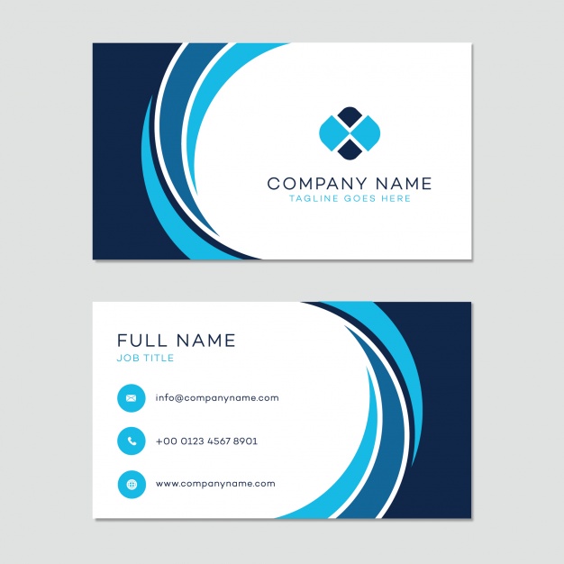 626x626 Business Card Template Vector Free Download