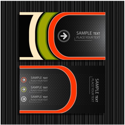 425x425 Fine Lines Background Vector Business Card Templates Free