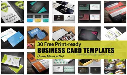 500x297 Free Business Card Template Designs Vector