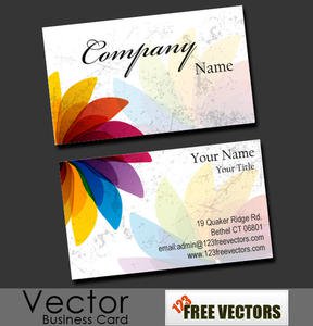 288x300 Free Business Card Template Vector
