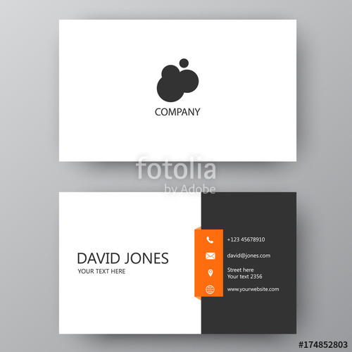 500x500 Modern Presentation Card With Company Logo Vector Business Card