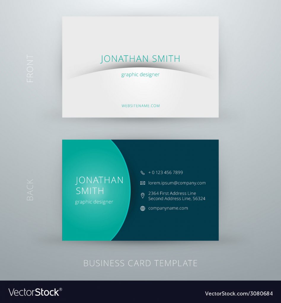948x1024 Simple Design Business Card Free Vector Visiting Minimalist