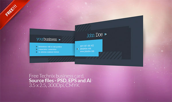 600x356 Free Vector Business Card Templates Creative Beacon
