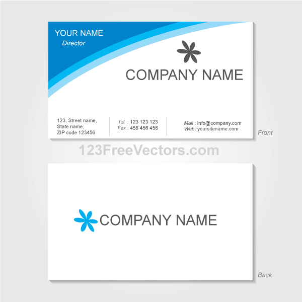 600x600 Vector Visiting Card Design Template Business Card Templates