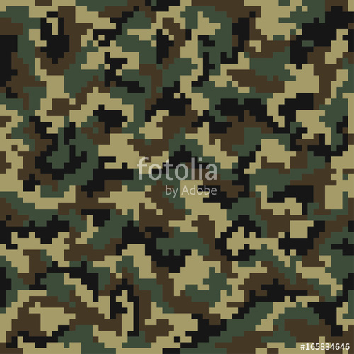 500x500 Camouflage Pattern Digital Camouflage Seamless Pattern Pixel