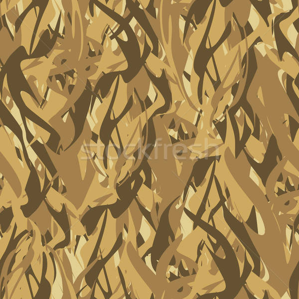 600x600 Army Pattern Of Flames Military Vector Camouflage Texture Abst