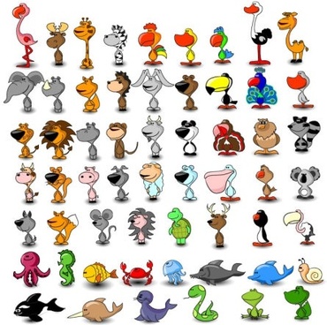 370x368 Free Vector Cartoon Animals Free Vector Download