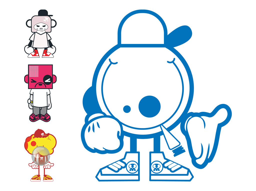 Cartoon Characters Designs Vector Art Graphics 1024x765 Cartoon Characters Designs Vector Art Graphics
