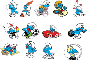 Smurfs Cartoon Characters Logo Vector 300x209 Smurfs Cartoon Characters Logo Vector
