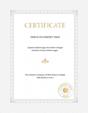 286x368 Certificate Free Vector Download
