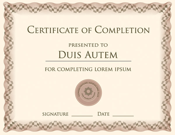 600x464 Certificate Template Vector Free Vector