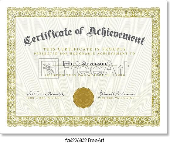 560x470 Free Art Print Of Vector Ornate Certificate Template Vector
