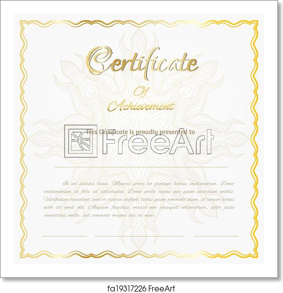 561x581 Free Art Print Of Vector Certificate Background Freeart