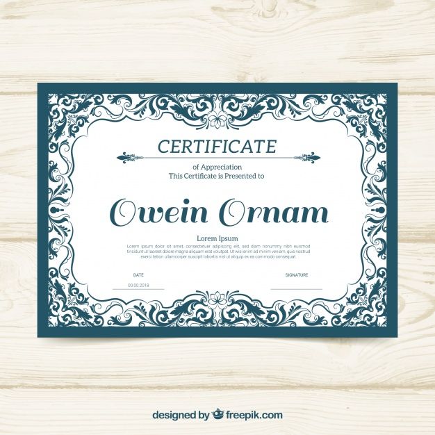 626x626 Ornamental Certificate Border Free Vector Girl Or Boy