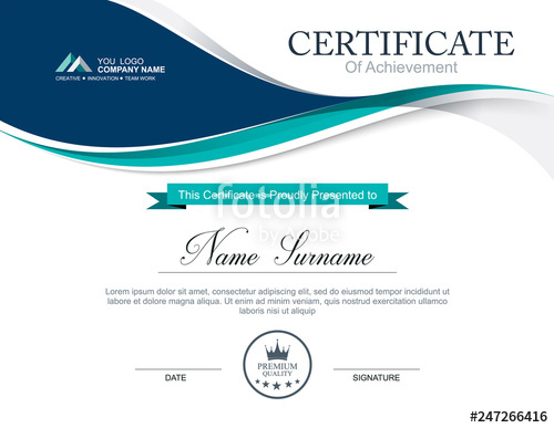 500x387 Vector Certificate Template Stock Image And Royalty Free Vector