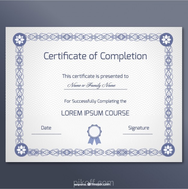 625x626 Free Vector Certificate Design Vector Free Download