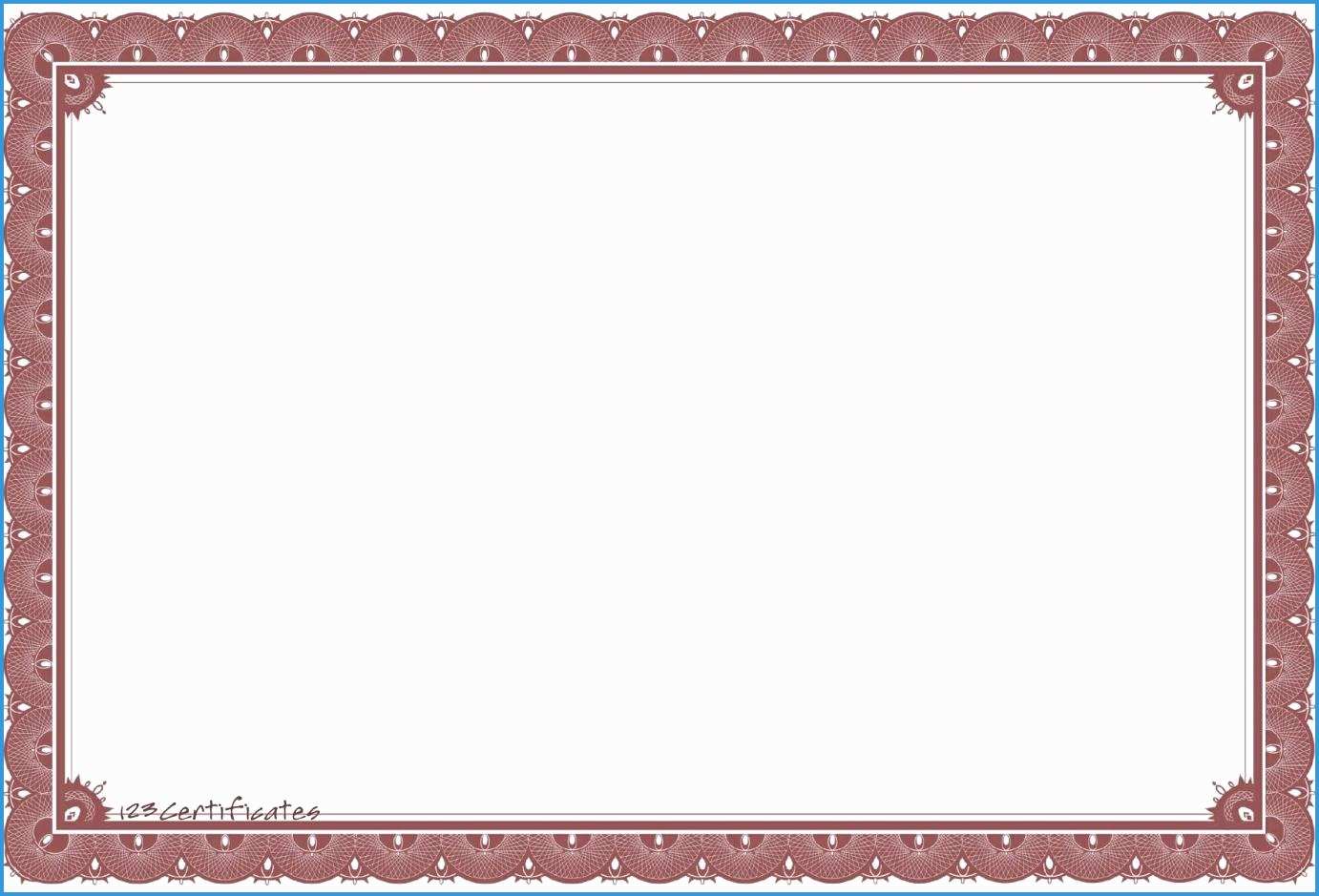 1382x939 Free Photoshop Certificate Template Fabulous Vector Certificate